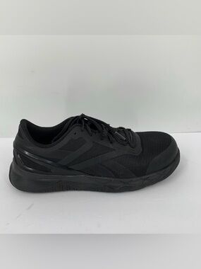 Reebok Nanoflex TR work sneaker shoe black composite safety toe tie men 9 WIDE